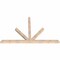Ekena Millwork Saratoga Smooth Timber Gable Bracket, Douglas Fir, 84"W x 53"H x 3 1/2"D x 3 1/2"F, 15/12 Pitch GBW084X53X0404SAR00SDF - alternate 5
